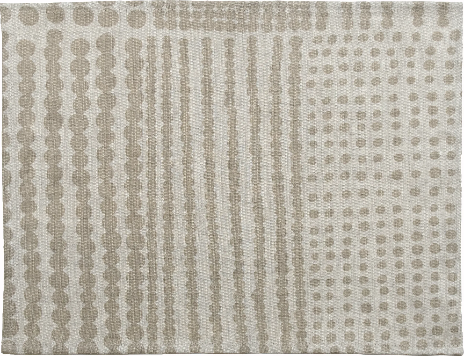 Pricktyg placemat 34x45 cm, Natuur-taupe Almedahls