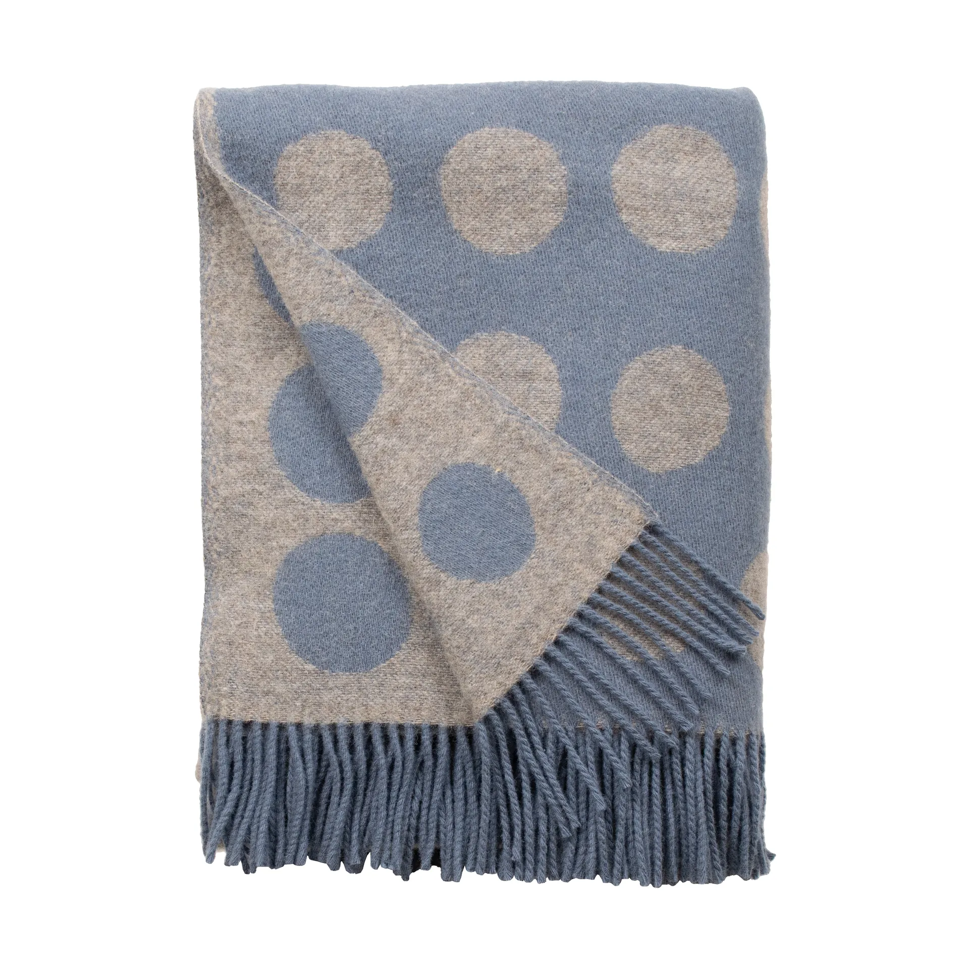 Pricktyg plaid 130x170 cm, Blauw-beige Almedahls