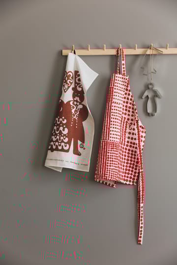 Pricktyg schort kinderen - Rood-wit - Almedahls