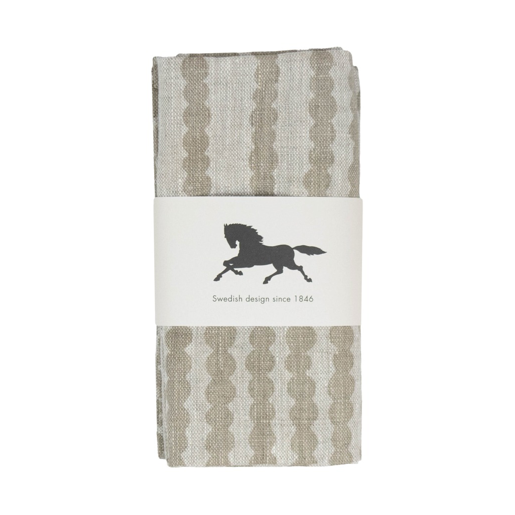 Almedahls Pricktyg servet 45x45 cm 2-pack Natuur-Taupe