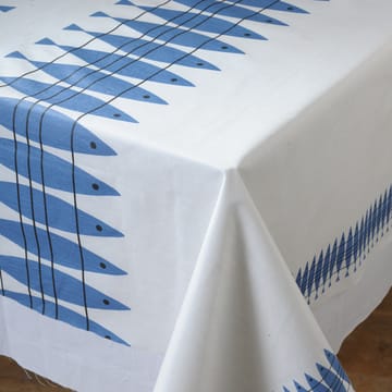 Sill gewaxte stof 145x220 cm - Blauw - Almedahls