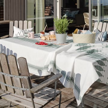 Sill gewaxte stof 145x220 cm - Groengrijs - Almedahls