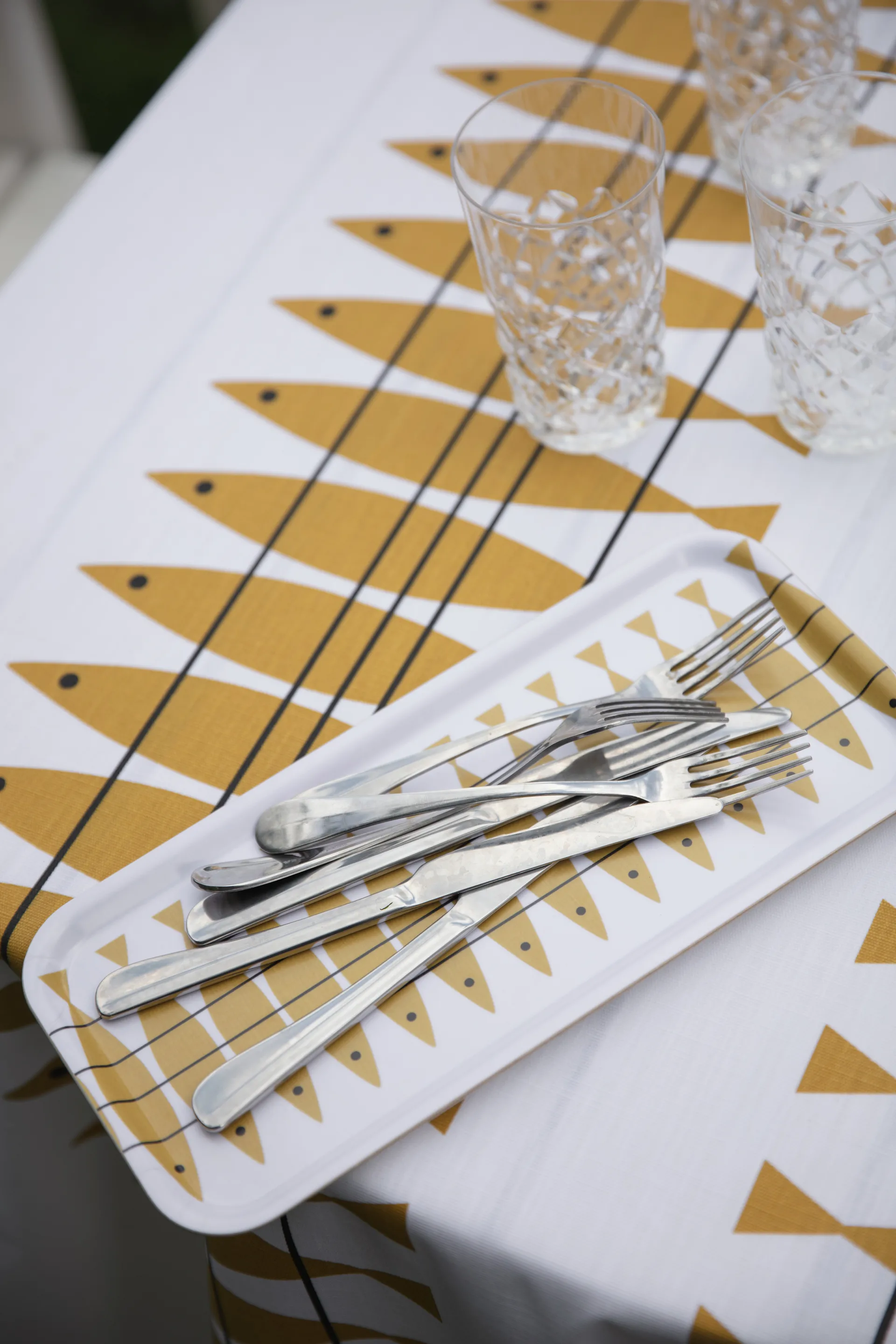 Sill gewaxte stof per meter, Oker Almedahls