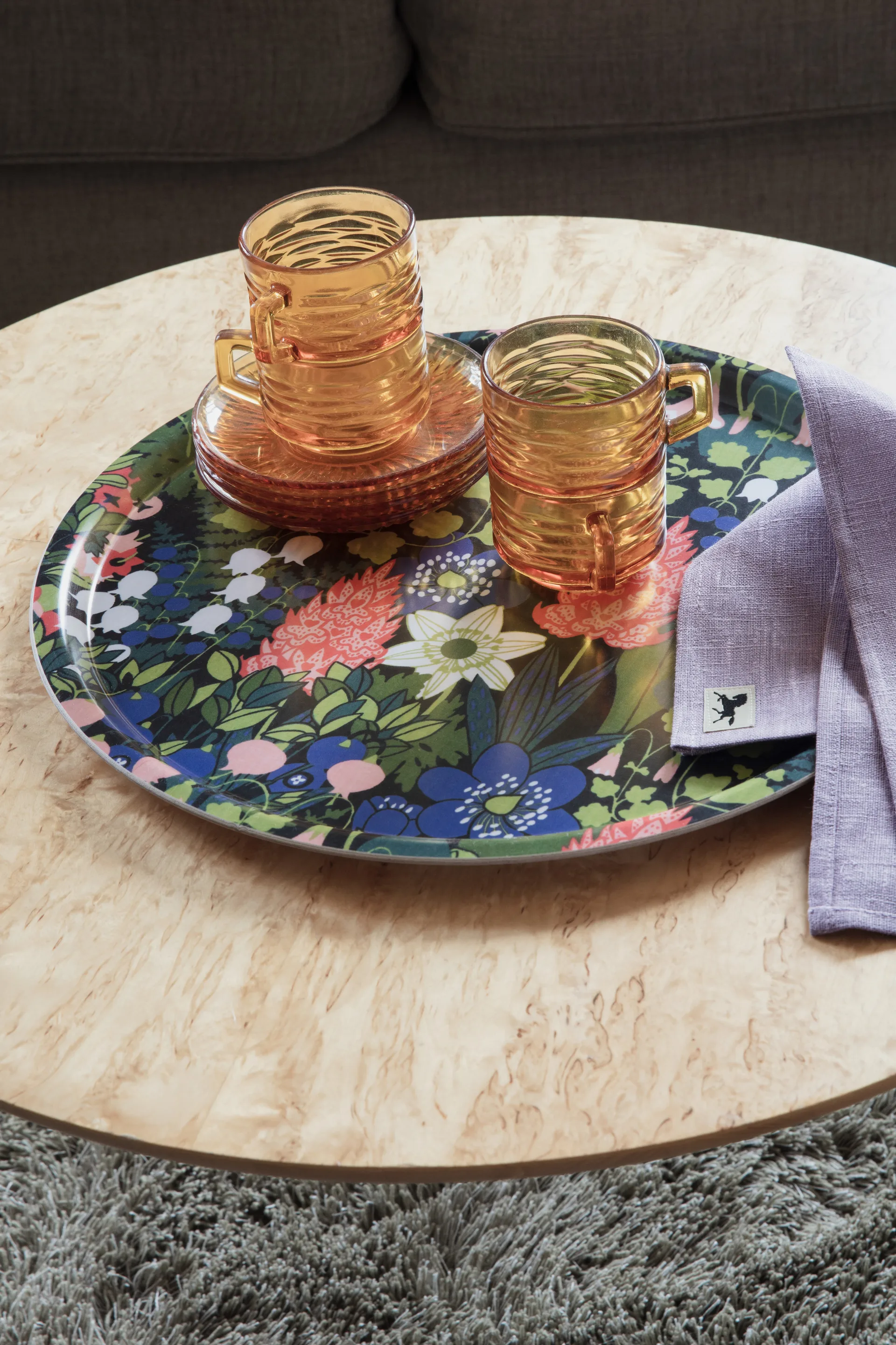 Skogen dienblad Ø38 cm, Ø38 Almedahls