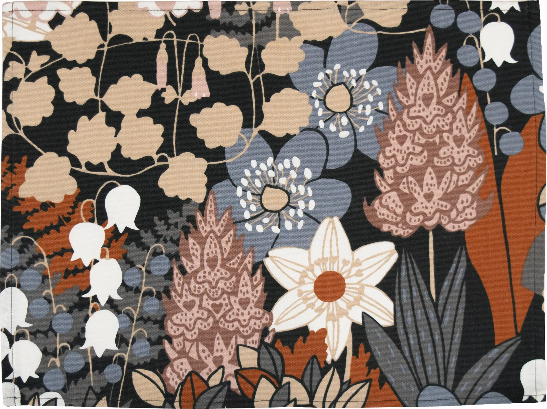 Skogen placemat 34x45 cm 2-pack, Blauw-bruin Almedahls