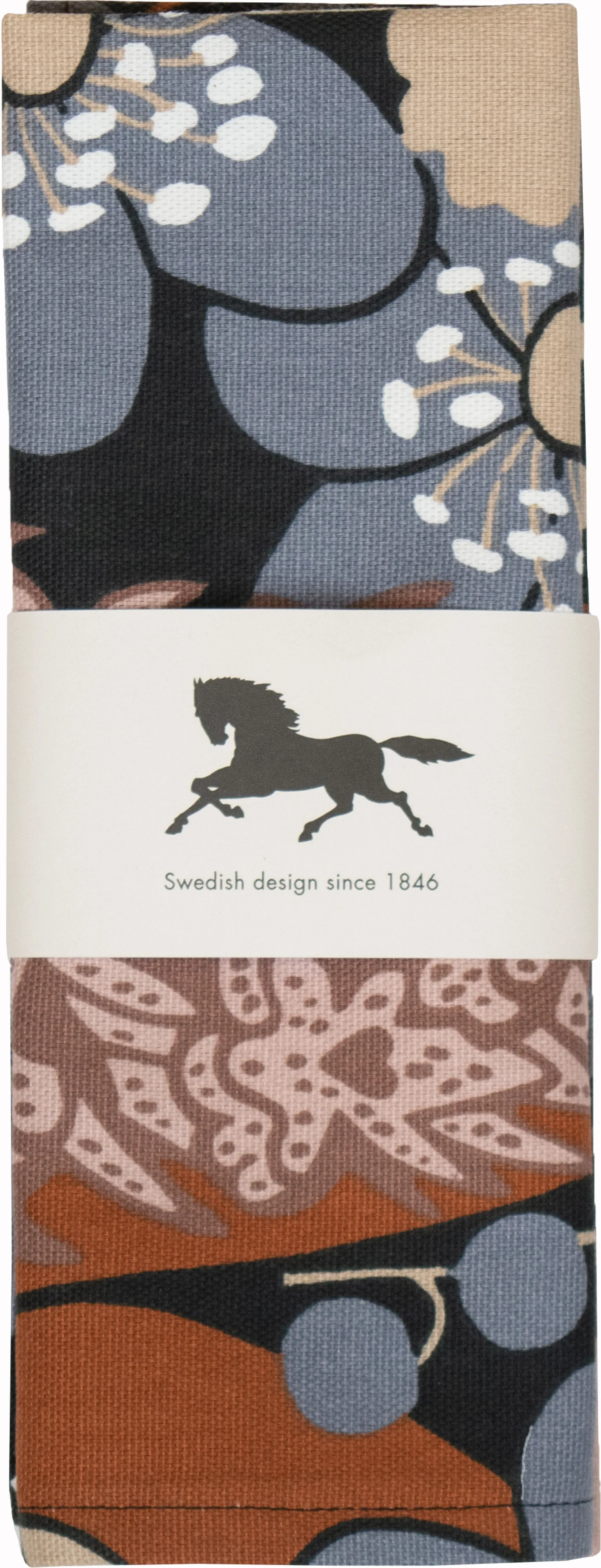 Skogen placemat 34x45 cm 2-pack, Blauw-bruin Almedahls