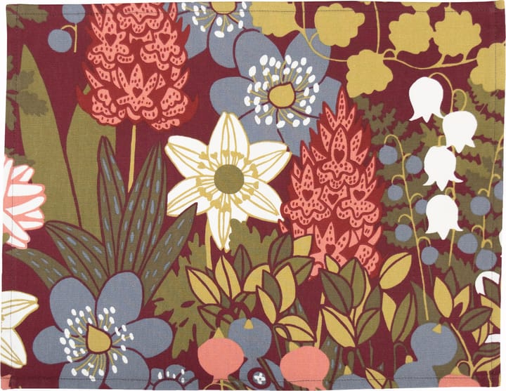 Skogen placemat 34x45 cm 2-pack, Wijnrood Almedahls