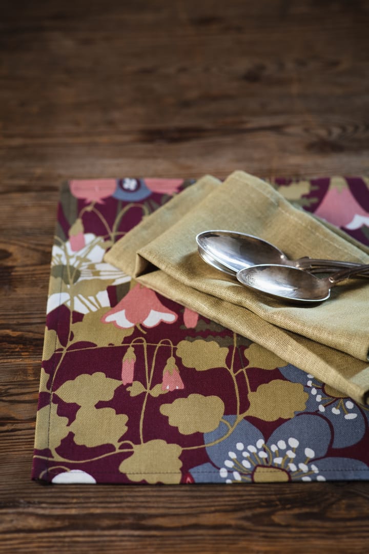 Skogen placemat 34x45 cm 2-pack, Wijnrood Almedahls