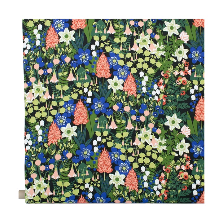 Skogen stof - Zwart-groen-roze - Almedahls
