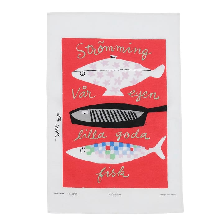Strömming theedoek, 47x70cm Almedahls