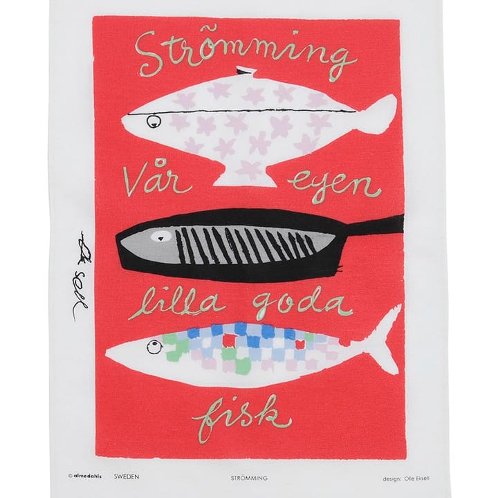 Strömming theedoek, 47x70cm Almedahls