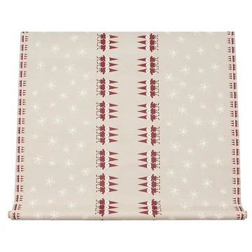 Tomtenisse stof grote kerstmannen - Beige - Almedahls