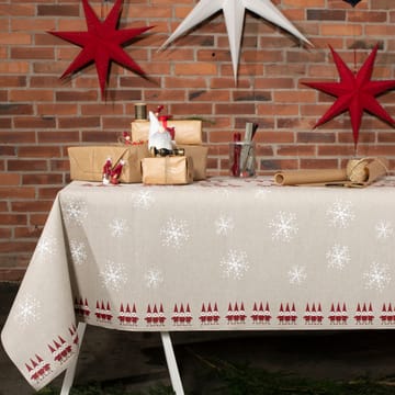 Tomtenisse stof grote kerstmannen - Beige - Almedahls