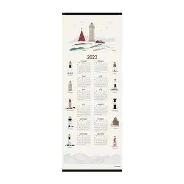 Zweedse vuurtorens kalender 2023 - 35x90 cm - Almedahls