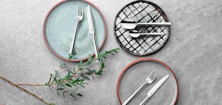 24-delige moderne bestekset, Roestvrij staal Amefa