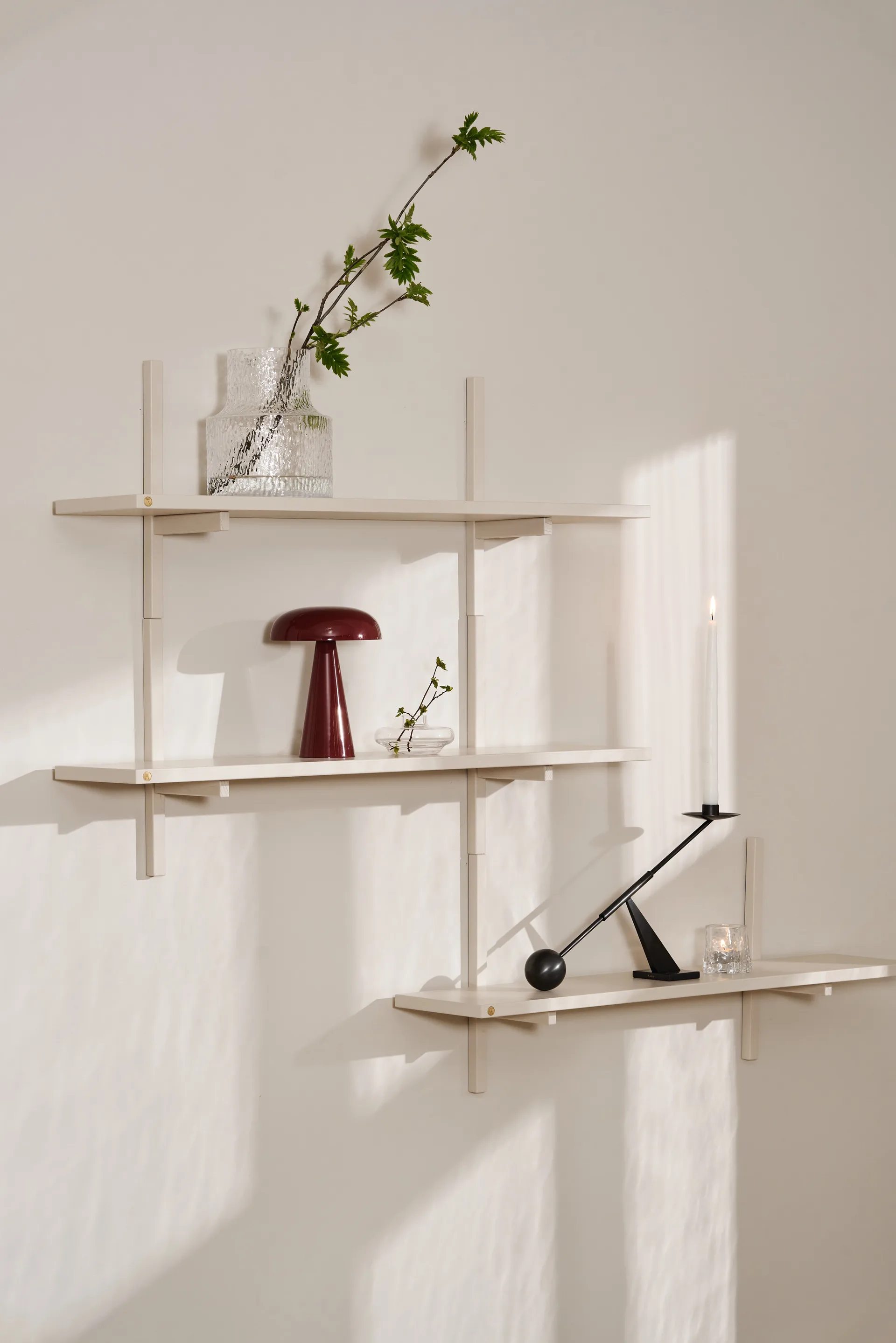 A-Light Shelf wandplank Special Edition, Light beige 90x21x35 cm Andersen Furniture