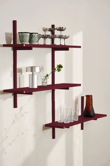 A-Light Shelf wandplank Special Edition - Wine red 90x21x35 cm - Andersen Furniture