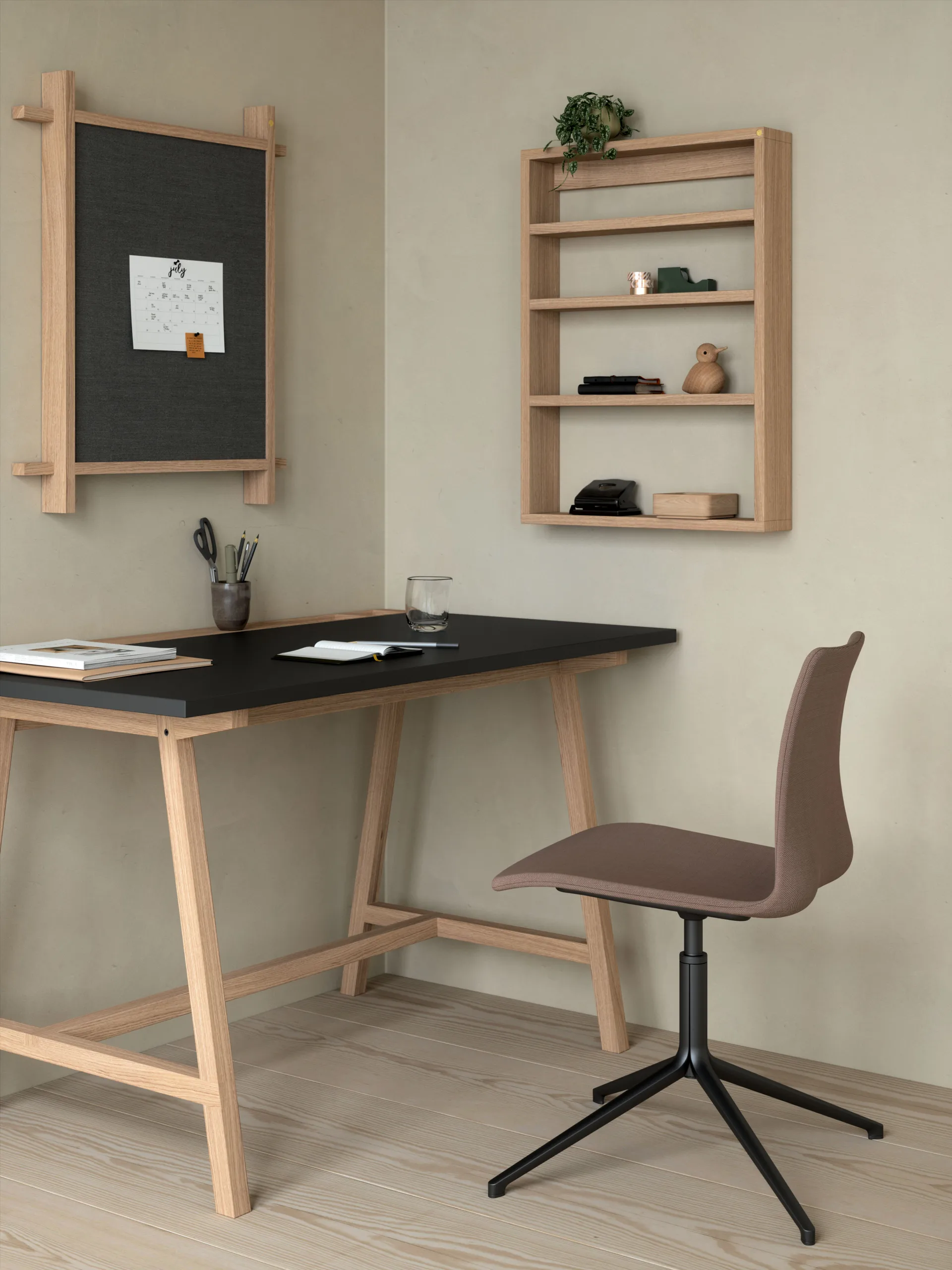 A-Podium wandrek 70x10x52 cm, Oak Andersen Furniture
