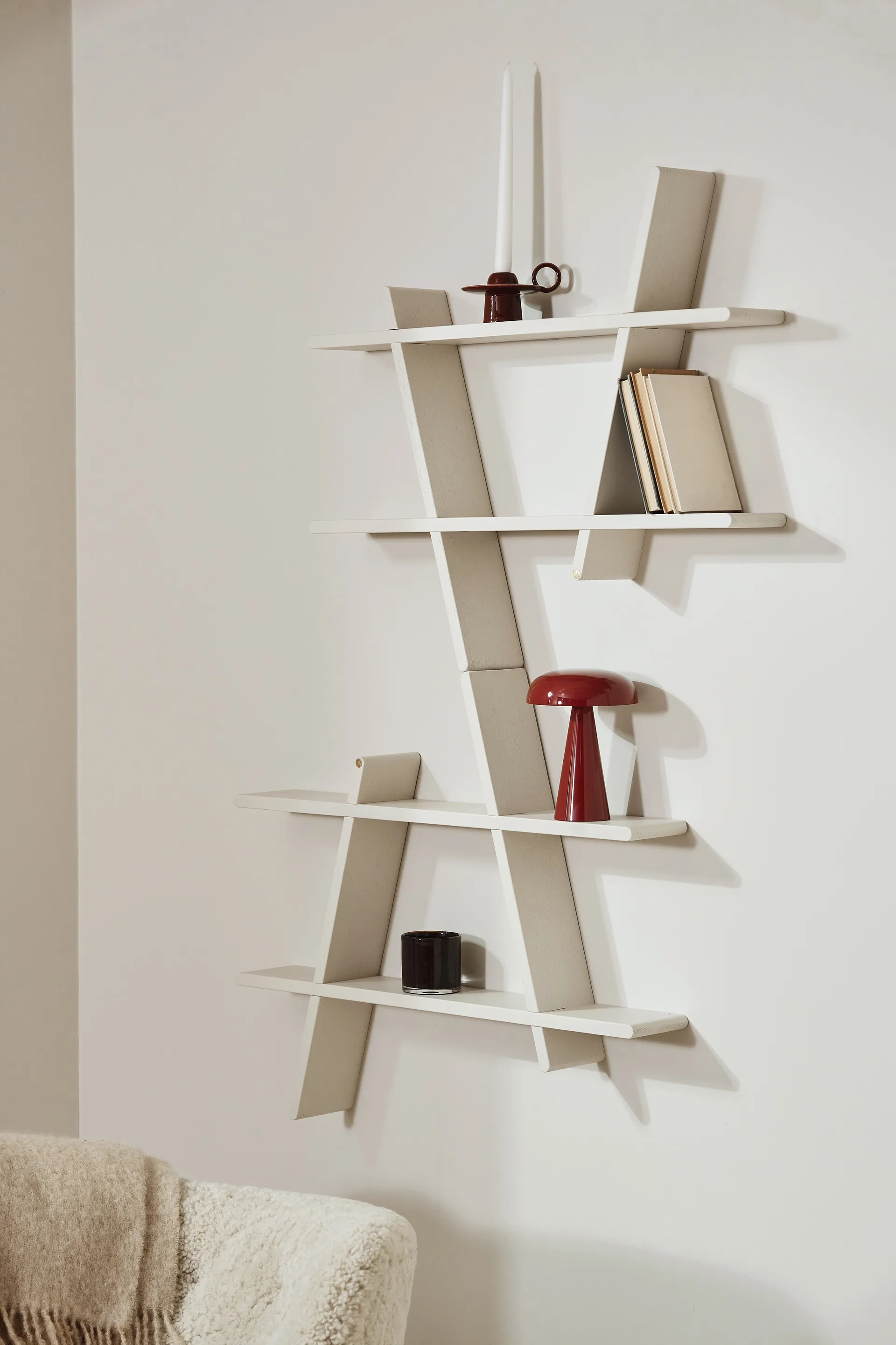 A-Shelf wandplank Special Edition, Light beige L 78x12x67 cm Andersen Furniture