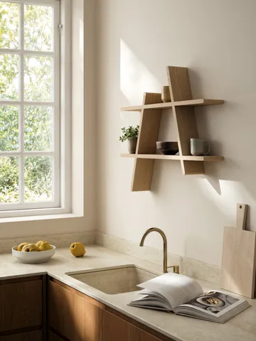 A-Shelf wandrek Large 78x12x67 cm - Oak - Andersen Furniture