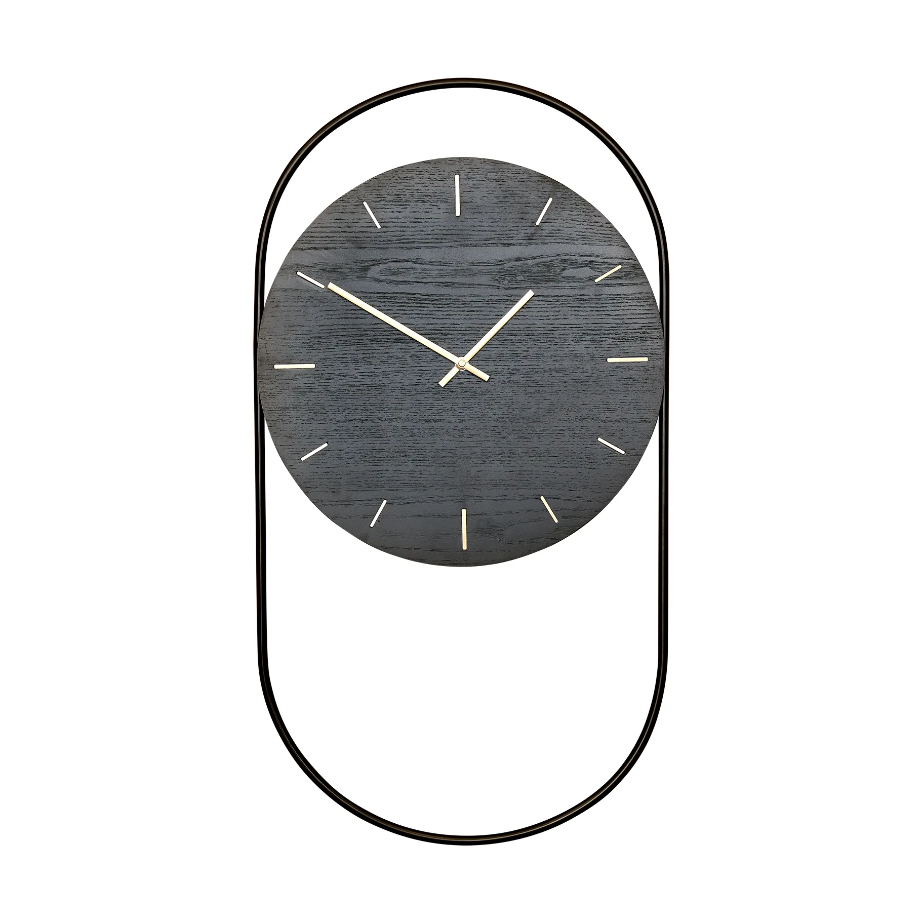 A-Wall wandklok 41x76 cm, Black-brass Andersen Furniture