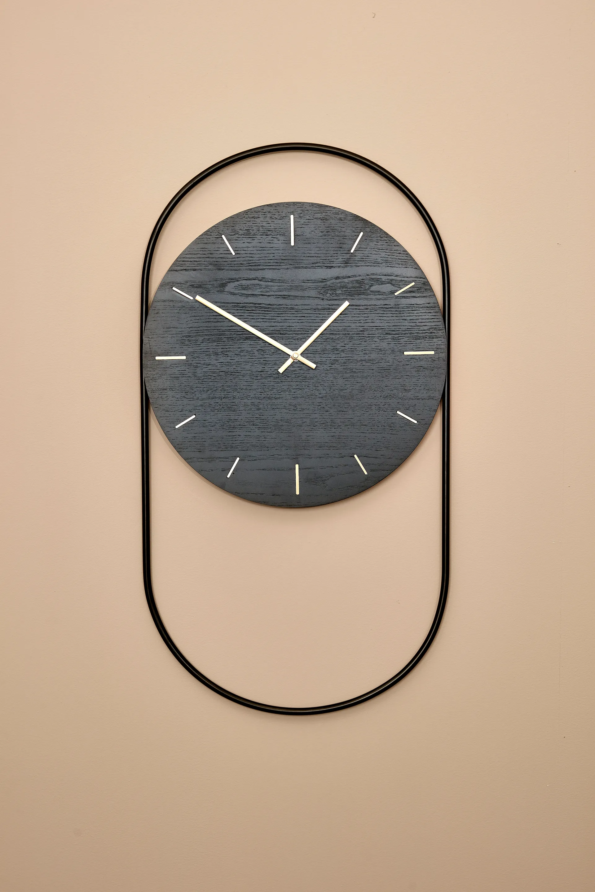 A-Wall wandklok 41x76 cm, Black-brass Andersen Furniture