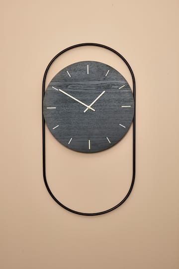 A-Wall wandklok 41x76 cm - Black-brass - Andersen Furniture