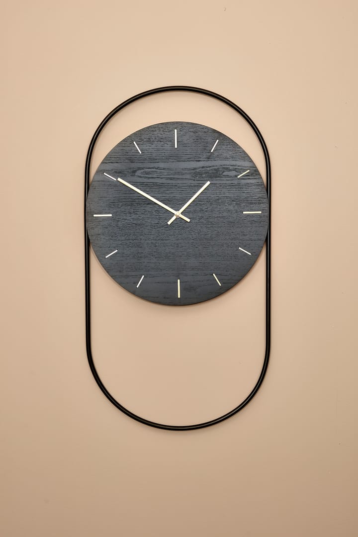 A-Wall wandklok 41x76 cm - Black-brass - Andersen Furniture