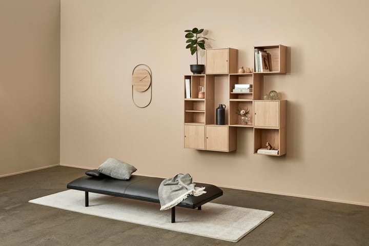 A-Wall wandklok 41x76 cm - Oak-brass - Andersen Furniture