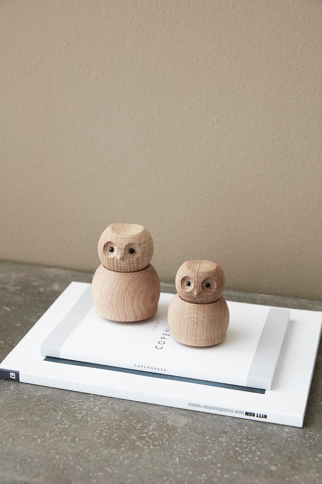 Andersen Owl houten figuur Medium, Oak Andersen Furniture