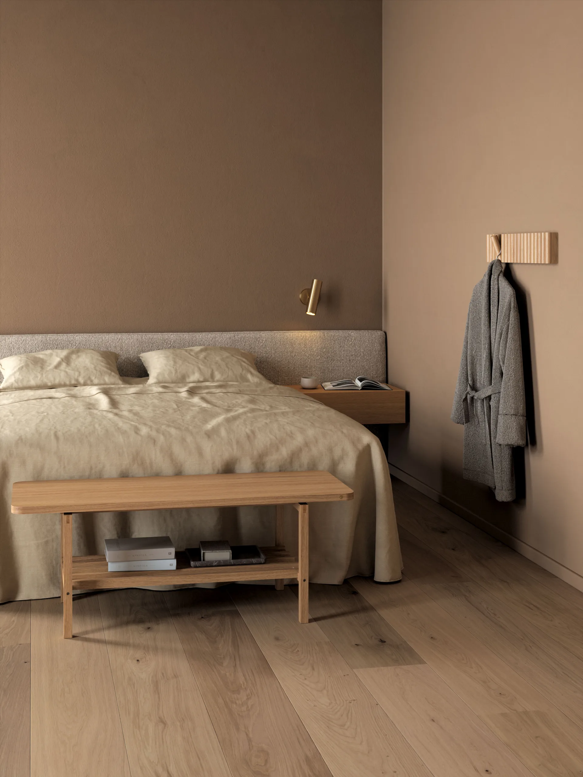 B3 bankje 120 cm, Oak Andersen Furniture