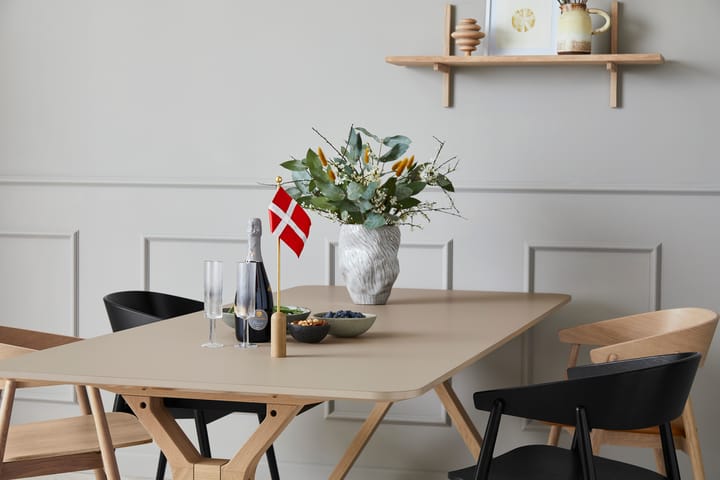 Celebrating Denmark tafelvlag 40 cm, Oak-brass Andersen Furniture