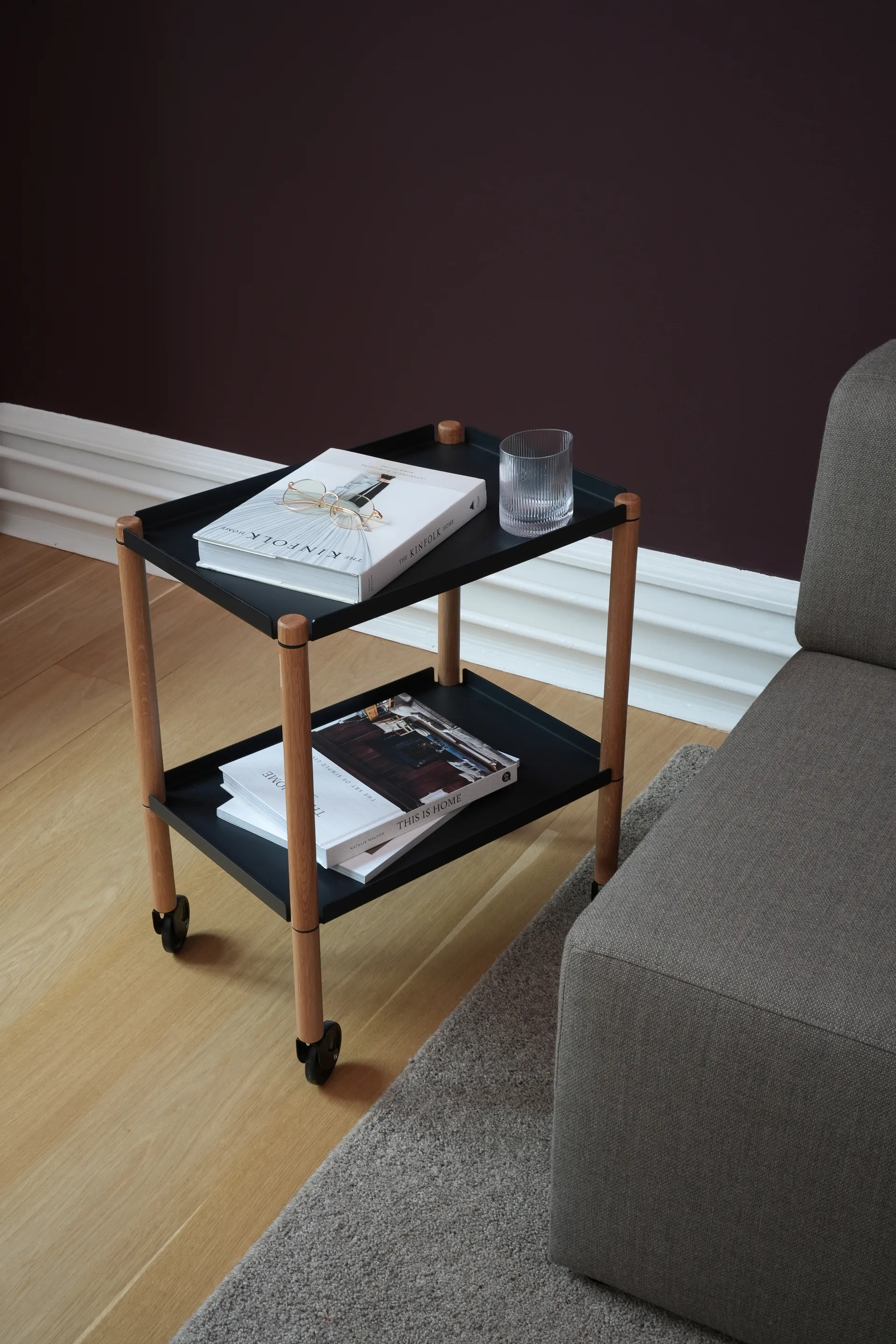 Connect tafel, Geolied eikenhout, zwart metaal Andersen Furniture