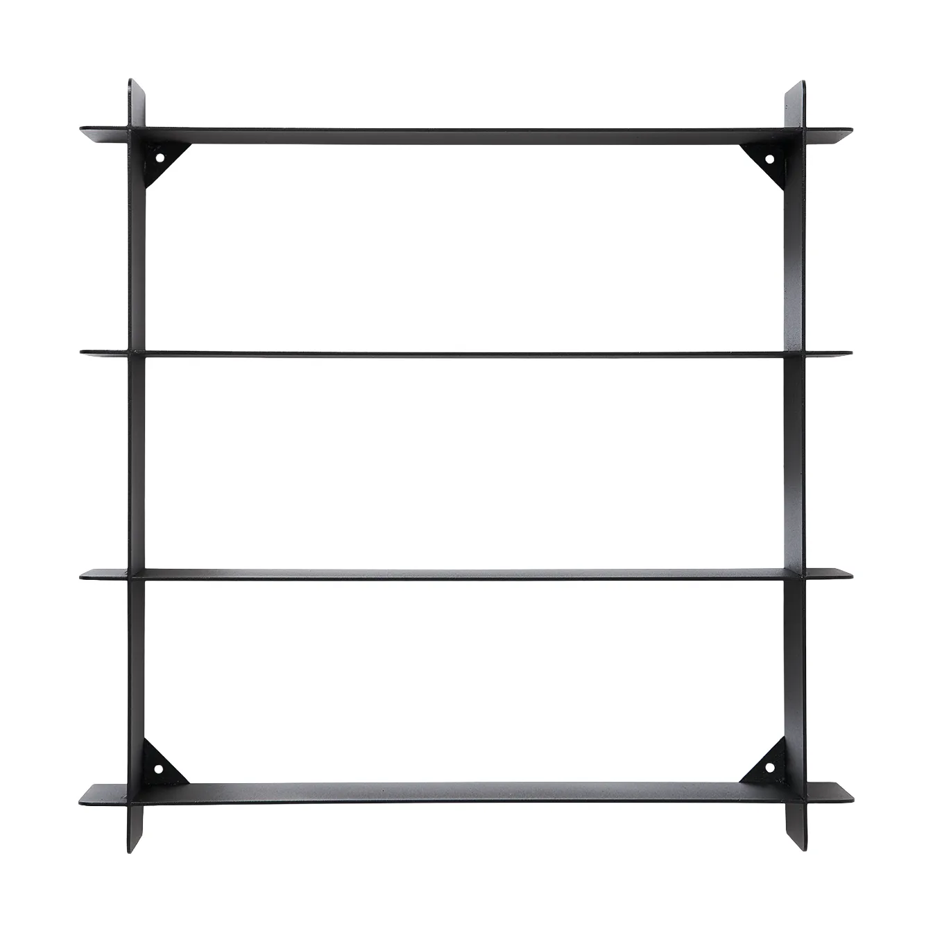 Division wandplank, Black steel, 45x45x10 cm Andersen Furniture