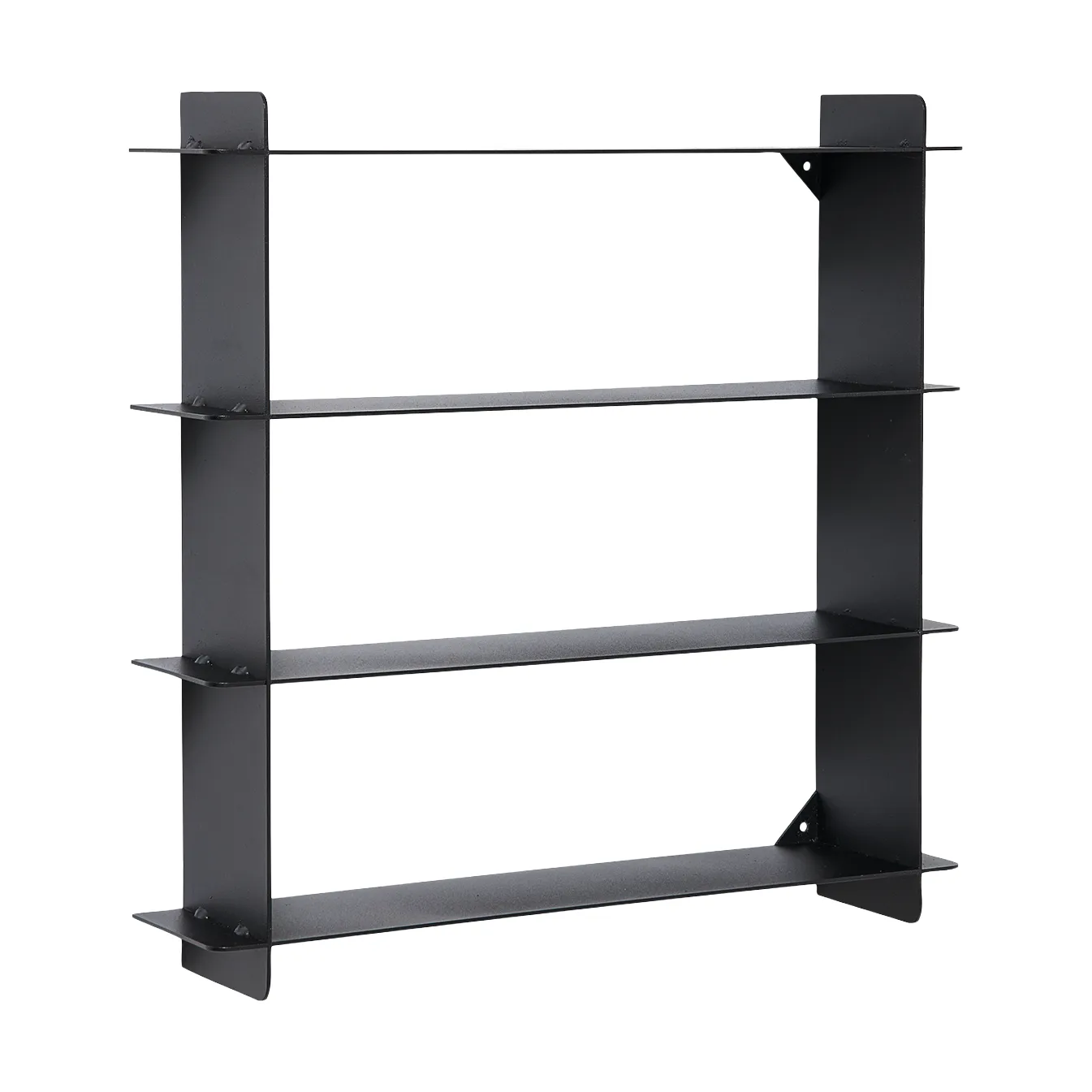 Division wandplank, Black steel, 45x45x10 cm Andersen Furniture