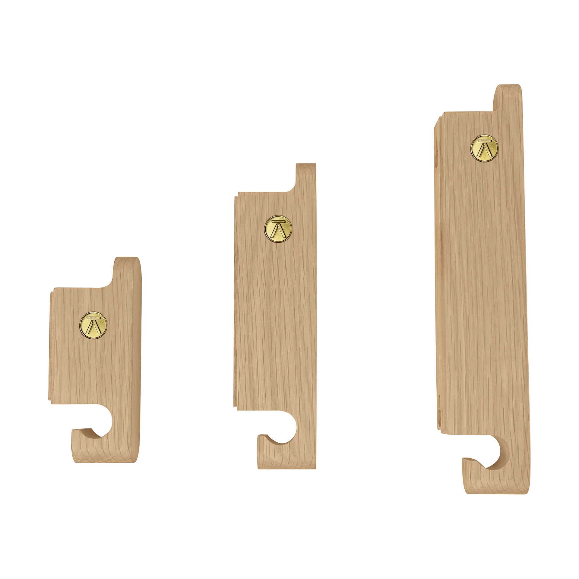 Multi Hooks haak set van 3, Oak Andersen Furniture