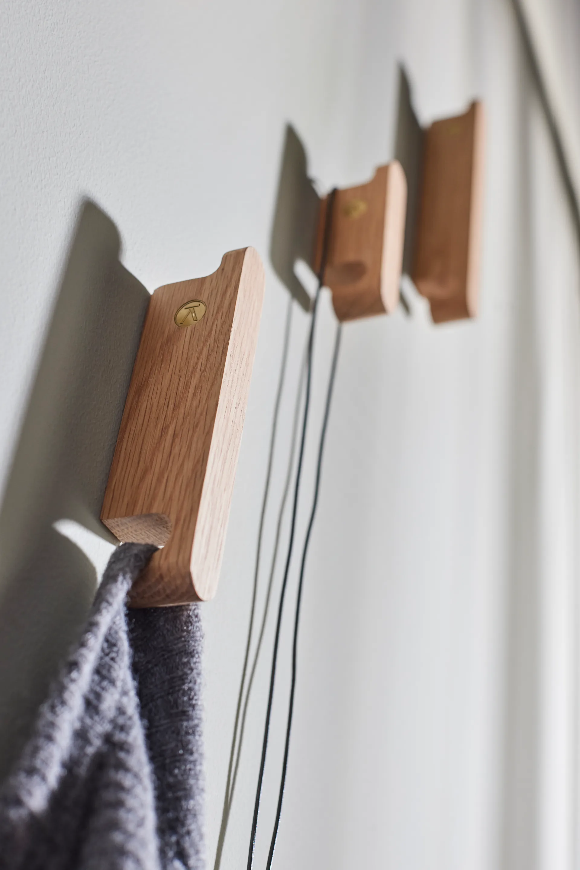 Multi Hooks haak set van 3, Oak Andersen Furniture