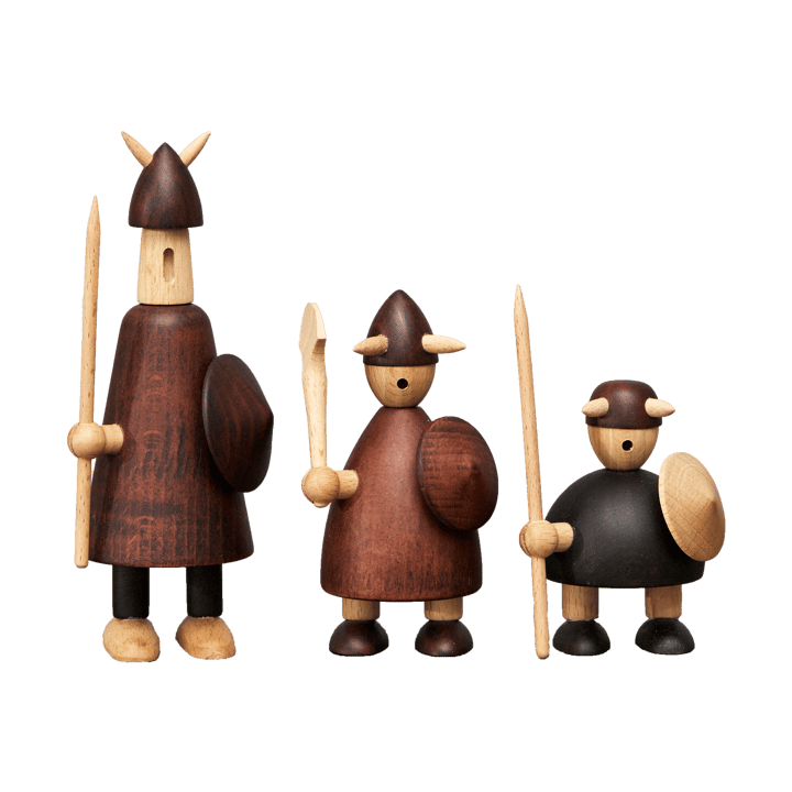 The vikings of Denmark houten figuur 3-delig - Stained beech - Andersen Furniture