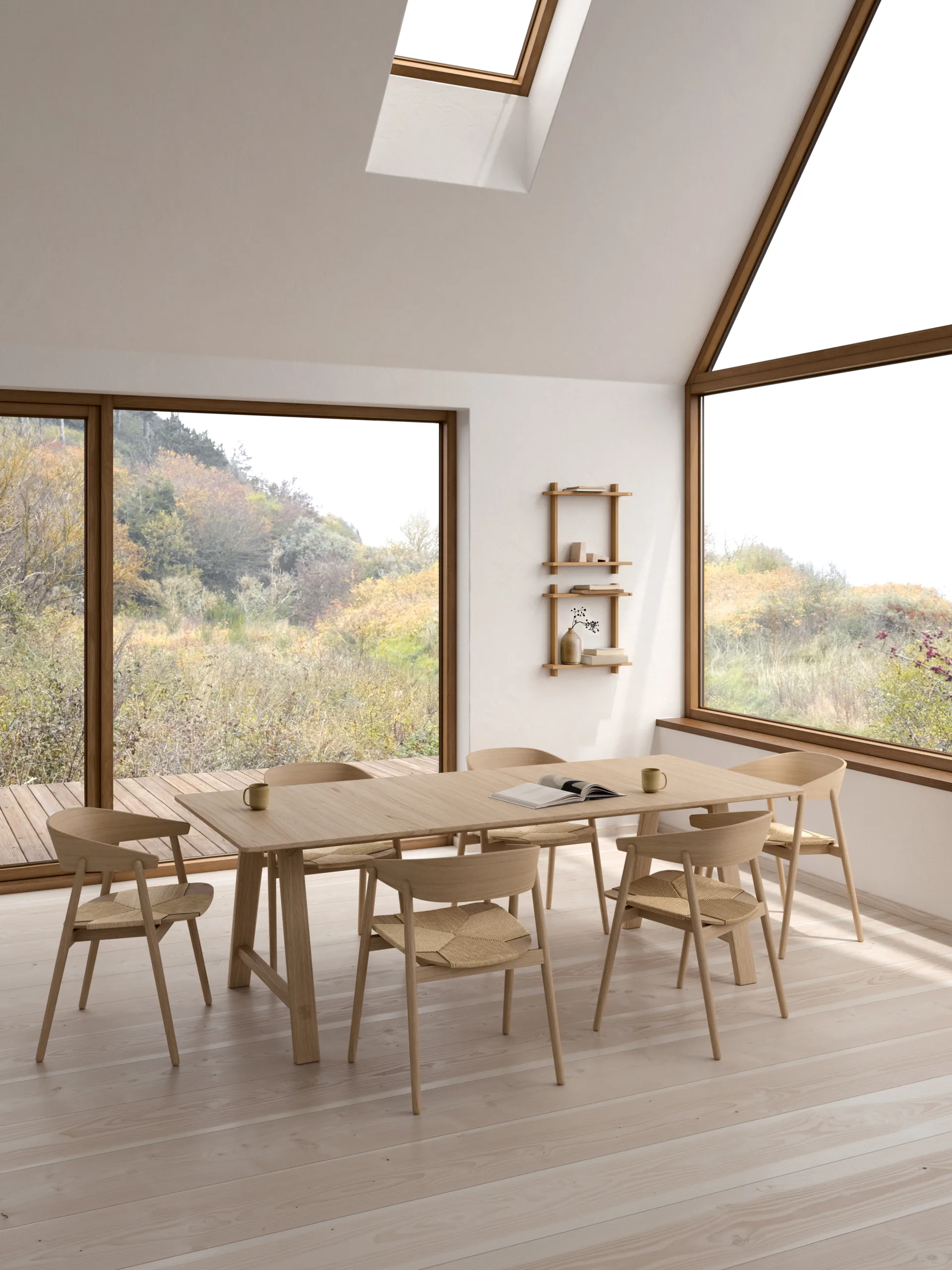 Treat wandplank dubbel, Oiled Nature Oak, 50x12x50 cm Andersen Furniture