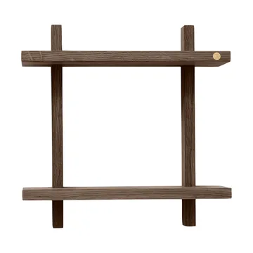 Treat wandplank dubbel - Smoked Oiled Oak, 34x12x34 cm - Andersen Furniture