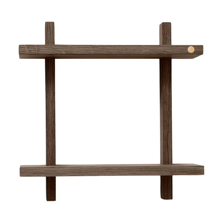 Treat wandplank dubbel - Smoked Oiled Oak, 34x12x34 cm - Andersen Furniture
