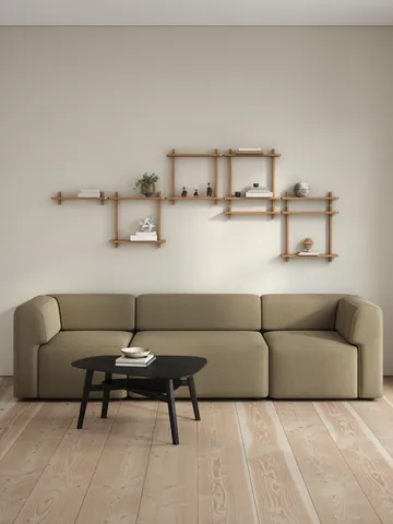 Treat wandplank single - Oiled Nature Oak, 50x12x11,2 cm - Andersen Furniture