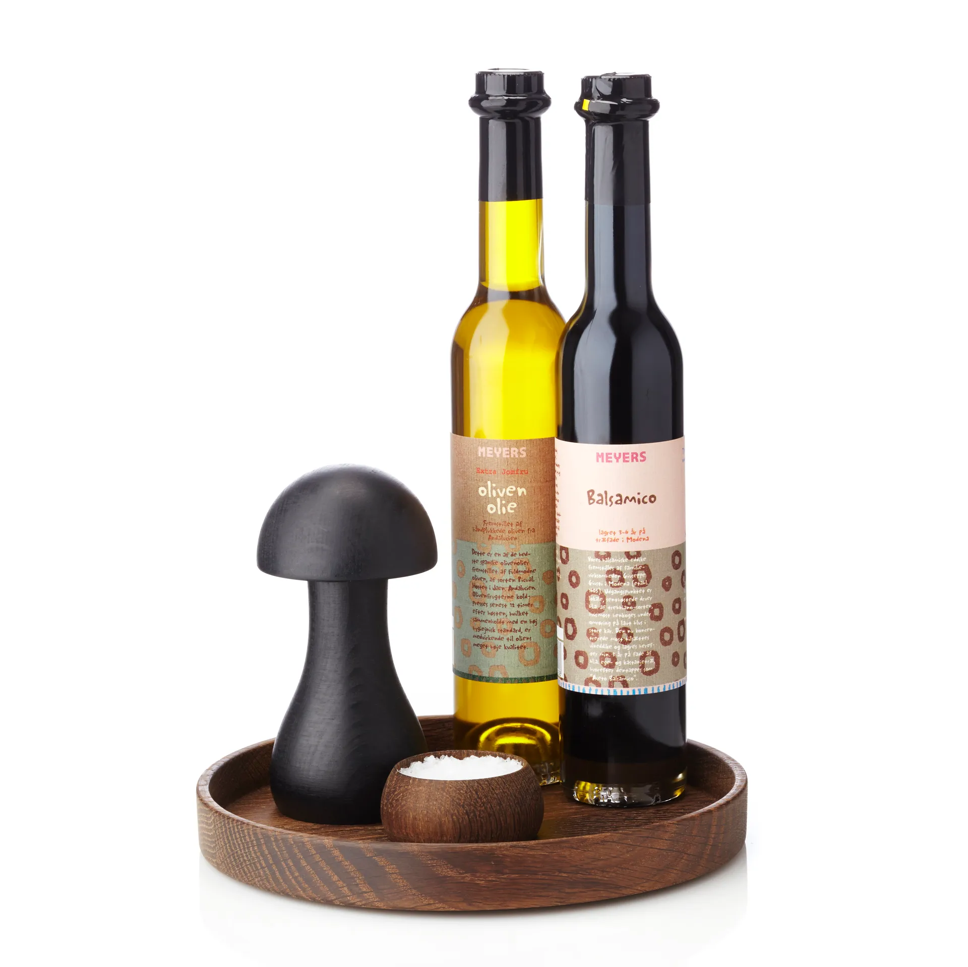 Luna dienblad, gerookt eikenhout Applicata