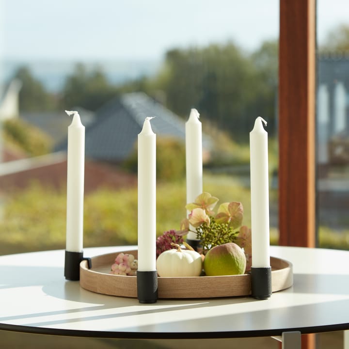 Luna maxi kaarsenhouder, Eiken-zwart Applicata