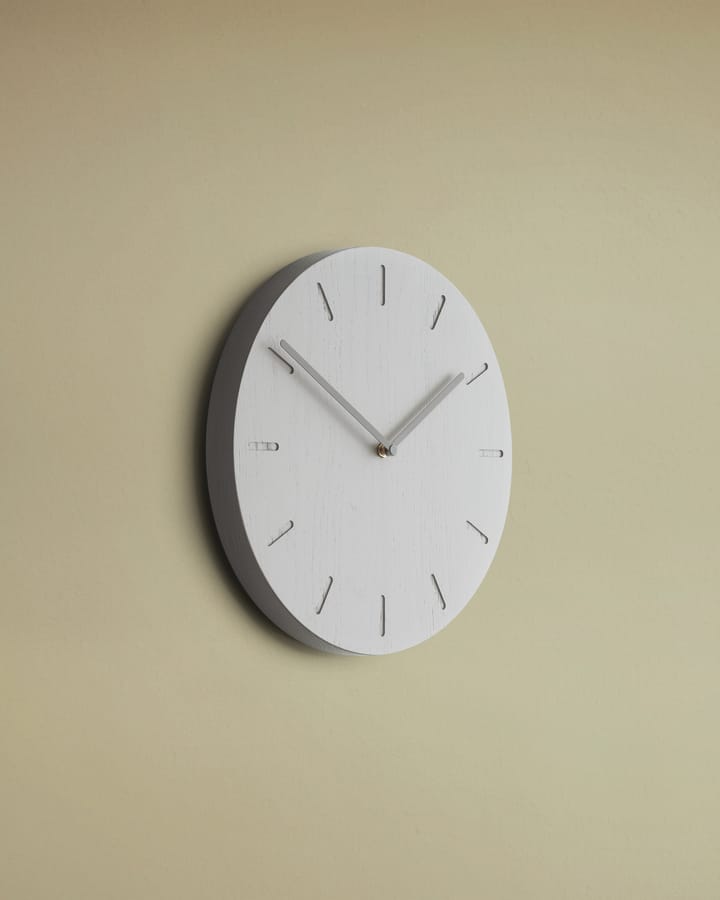 Watch Out wandklok eiken, Grijs eiken-grijs Applicata