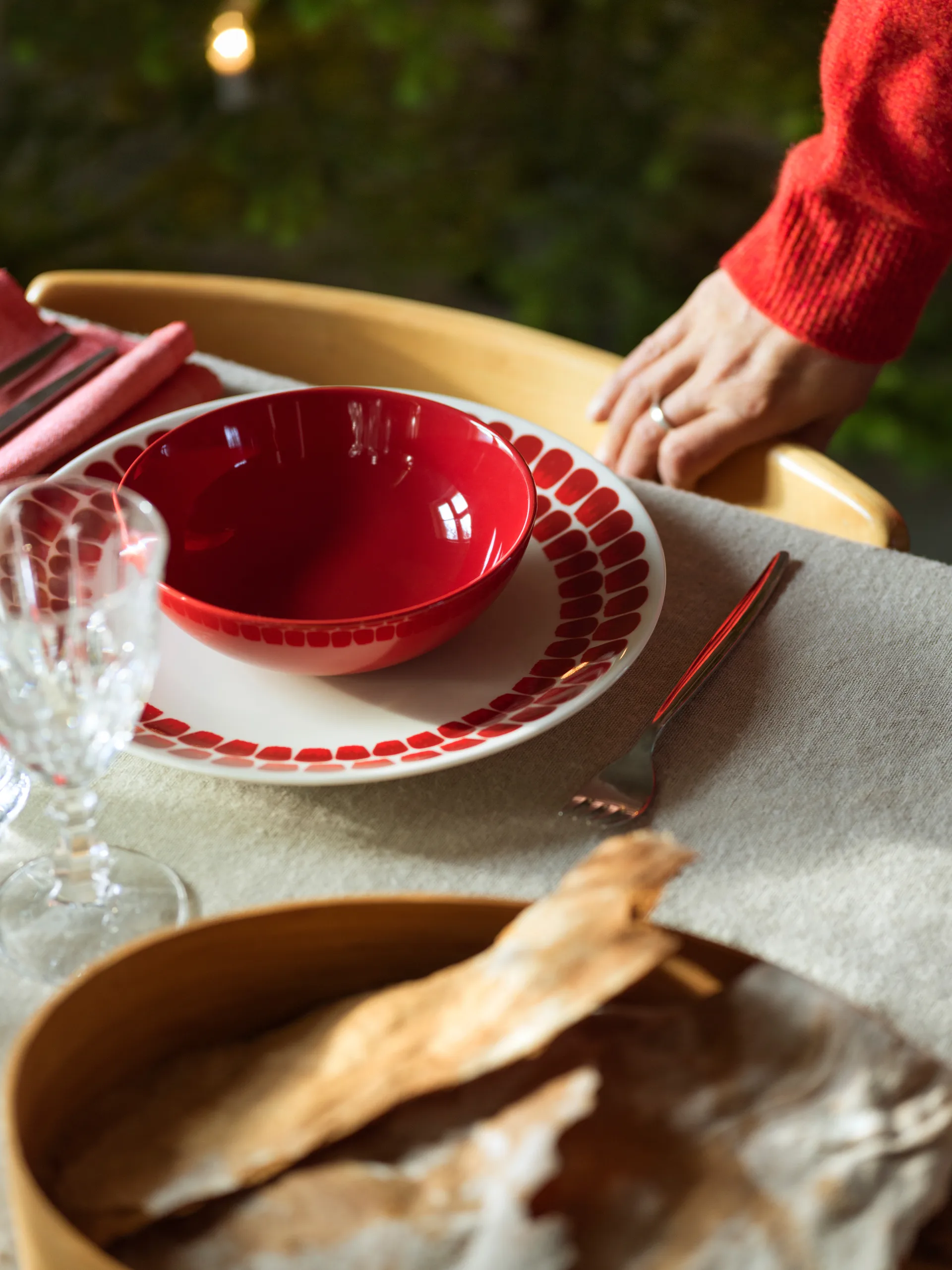 24 H Tuokio bord Ø26 cm, Rood Arabia