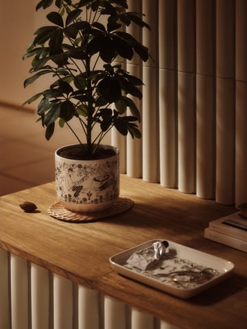 Emilia bord 15x19 cm - Zwart-wit - Arabia
