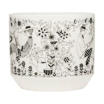 Emilia pot Ø14 cm - Zwart-wit - Arabia