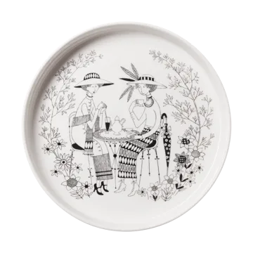 Emilia taartvorm Ø28 cm - Zwart-wit - Arabia