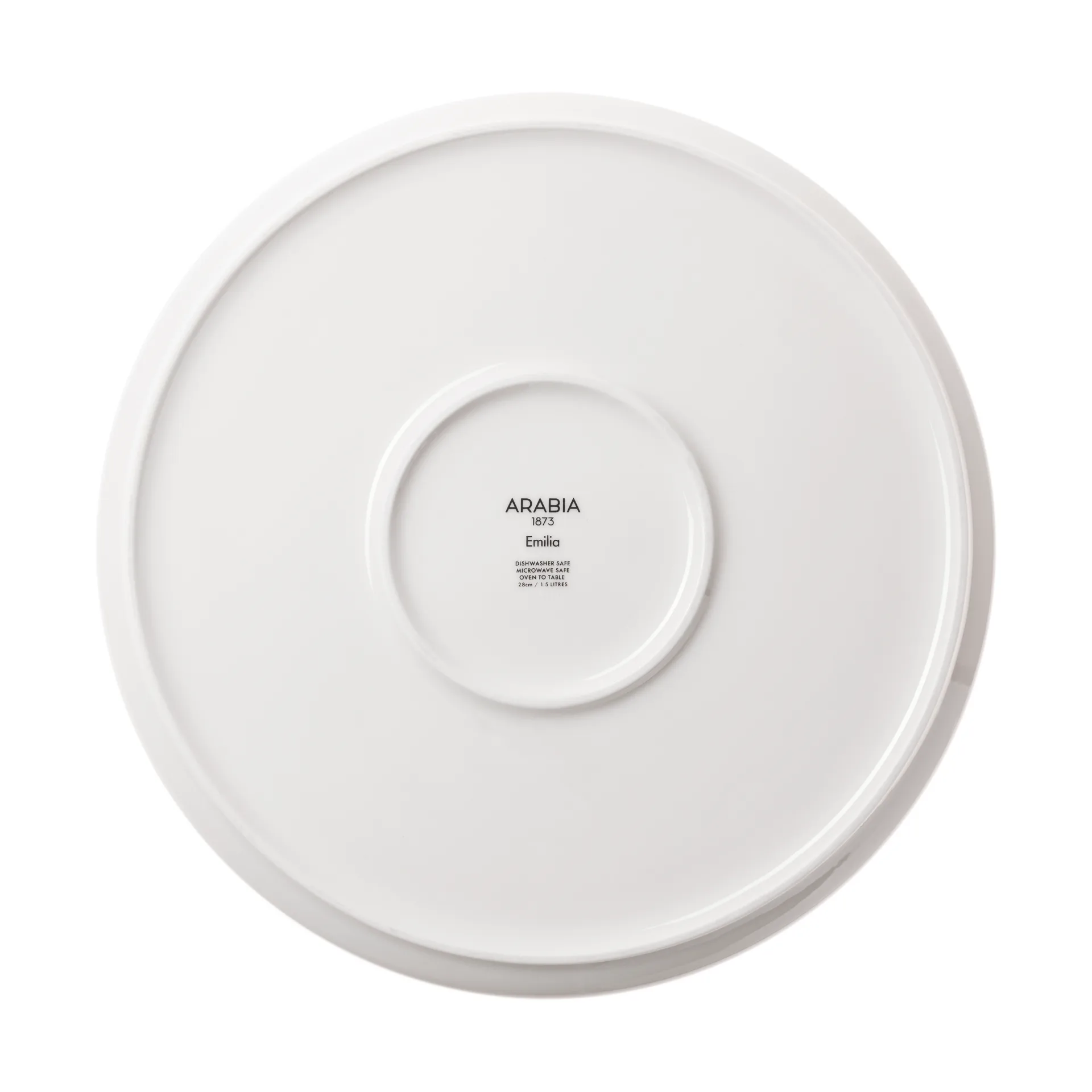 Emilia taartvorm Ø28 cm, Zwart-wit Arabia